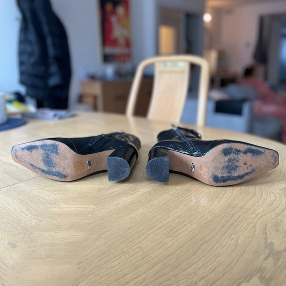 Black Patent Leather Boots - Picture 5 of 7